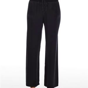 PJ HARLOW Jolie Satin Lounge Pants - Black